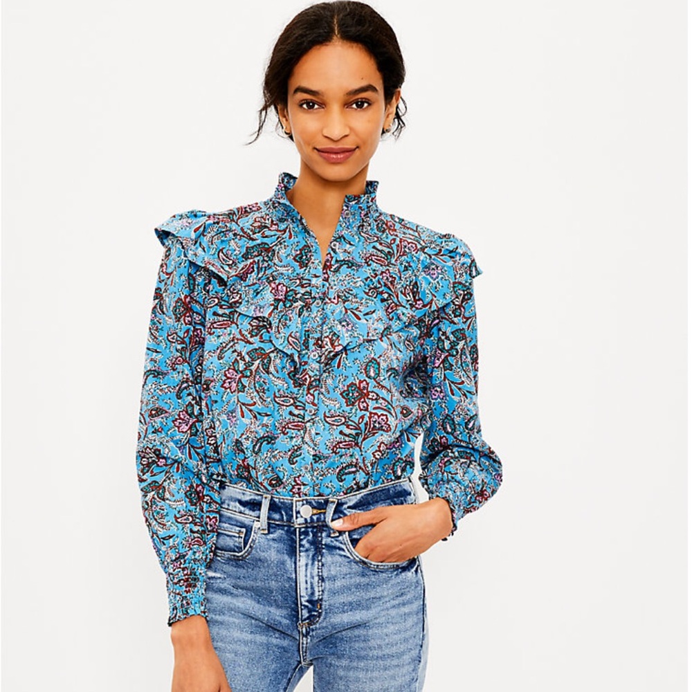 Loft Button Down Blouse